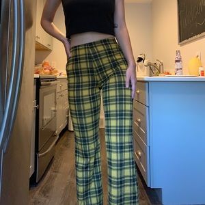 Yellow Plaid Pants